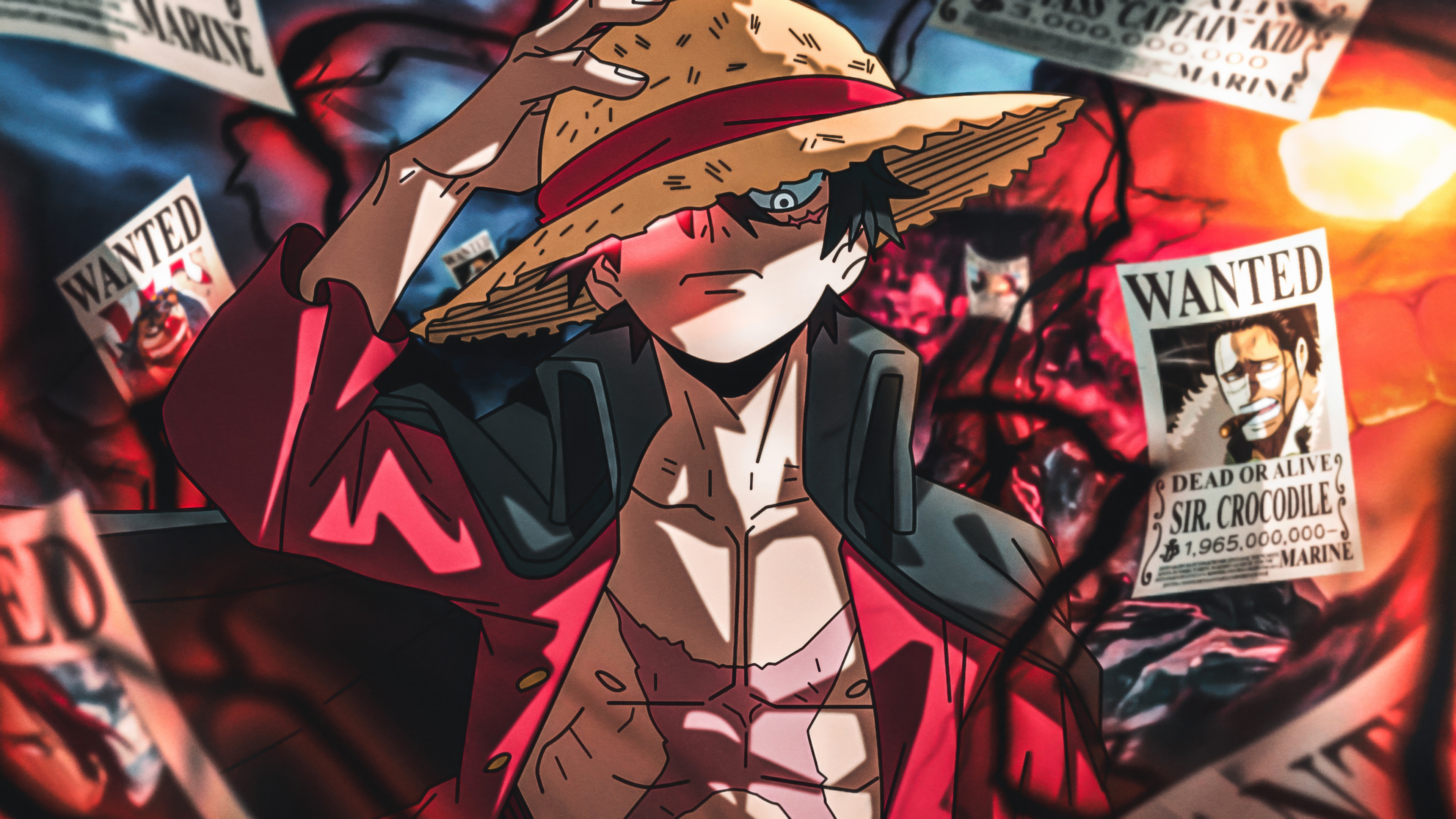 One Piece Luffy gear effect keying